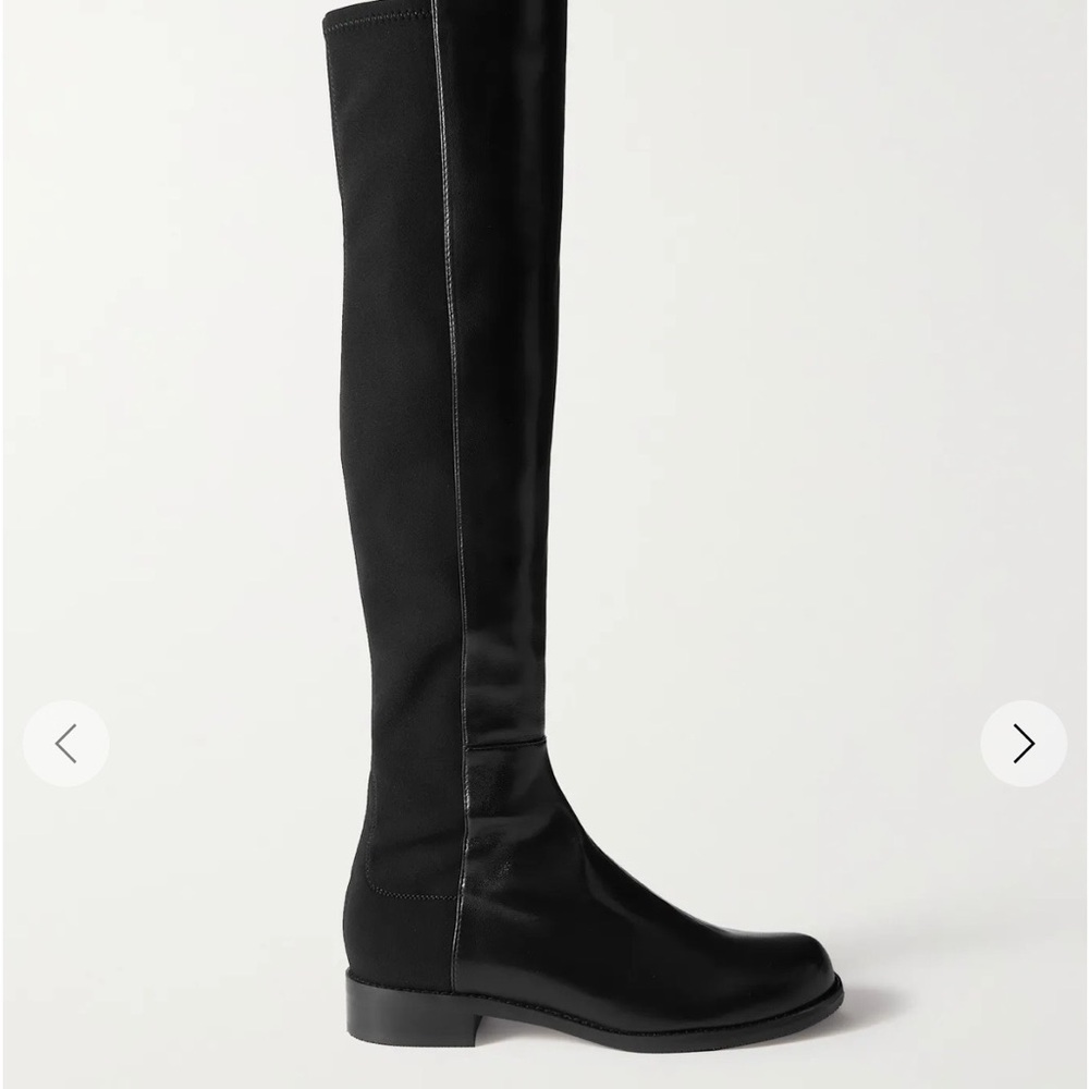 Stuart Weitzman Black Over-the-Knee Stretch Boots